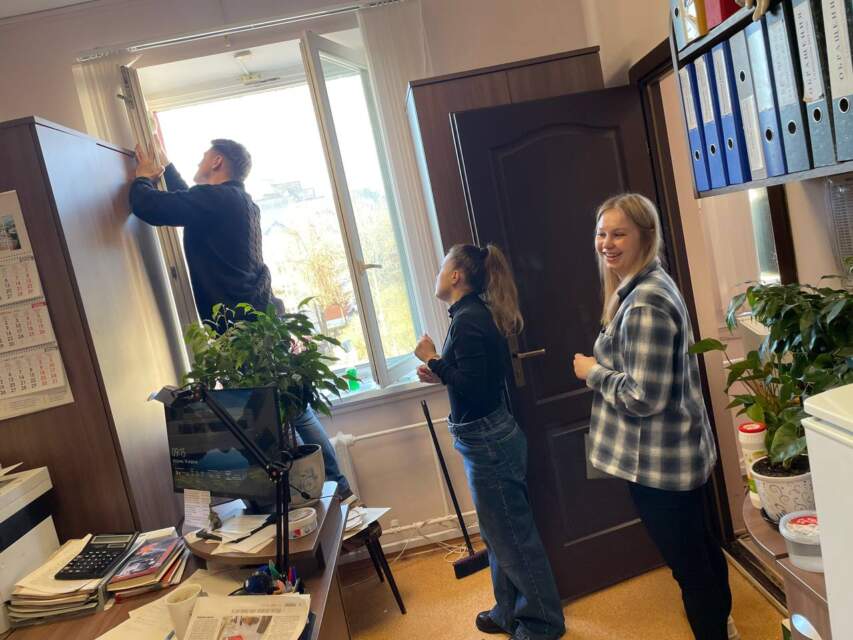 Vitebskaya oblastnaya inspektsiya Gosstandarta prinyala uchastiye v respublikanskom subbotnike